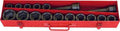 3/4 Sq. Dr. Socket Set  19-50mm 6 point   17 pieces
