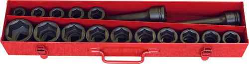 3/4 Sq. Dr. Socket Set  19-50mm 6 point   17 pieces