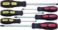 Ko-ken Phillips and Flat Head Blade Through Type Screwdriver Set, PH1-2-3/SL5-6-8 - 6 pieces - professional screwdrivers