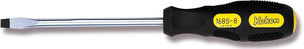 Ko-ken Screwdriver Slotted 6mm Length 210mm - professional screwdrivers