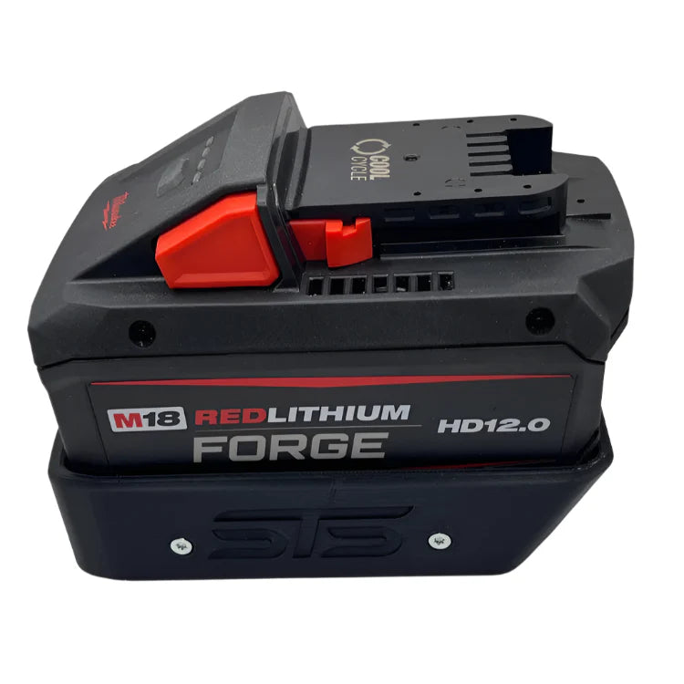 STS Auto Design MW1812F – Milwaukee M18 12.0 Forge Magnetic Battery Cover - Ridge Toolbox