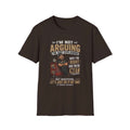 I'm Not Arguing T-Shirt — "I'm Just Explaining Why I'm Right" Graphic Tee, Funny Mechanic Gift