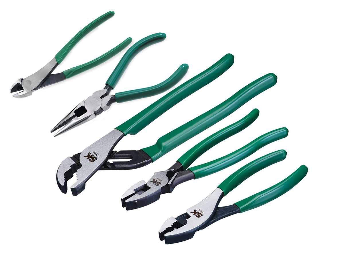 SK Tools USA - 5 Piece General Purpose Pliers Set - Ridge Toolbox