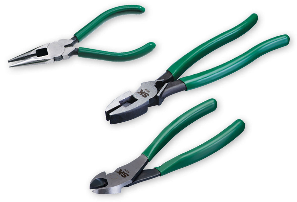 SK Tools USA - 3 Piece Pliers Set - Ridge Toolbox
