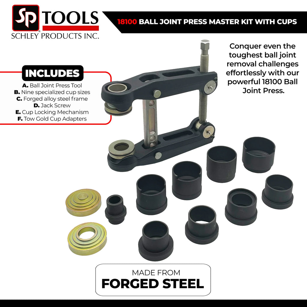 Schley Tools - HIGH PRESSURE BALL JOINT PRESS - Ridge Toolbox