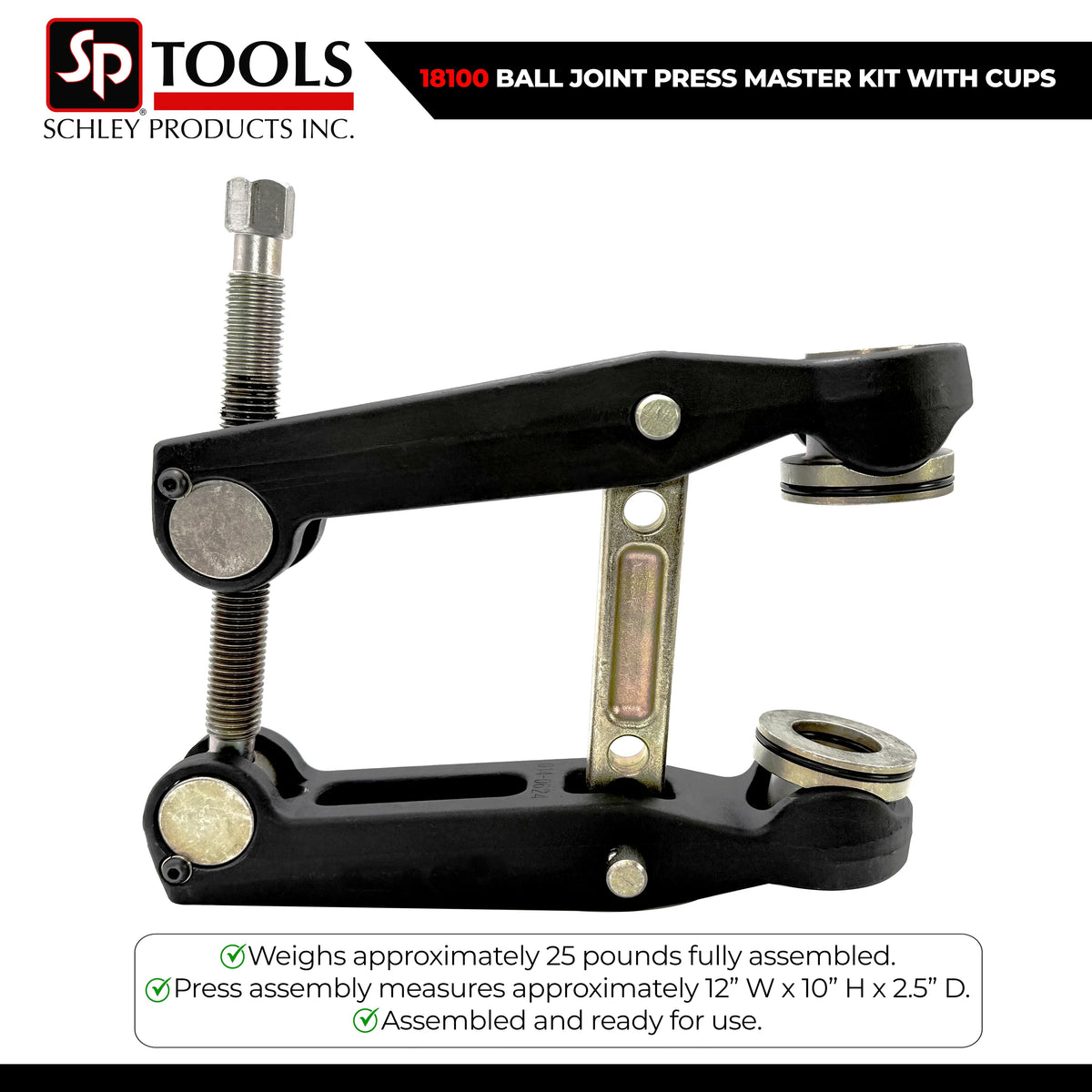 Schley Tools - HIGH PRESSURE BALL JOINT PRESS - Ridge Toolbox