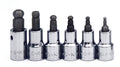 SK Tools USA - 6 Piece 3/8" Drive Fractional Ball Hex Bit Socket Set - Ridge Toolbox