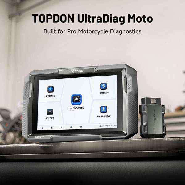 TOPDON 8-inch Wireless Motorcycle Diagnostic Tool - Ridge Toolbox