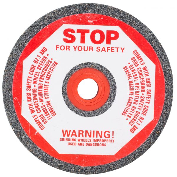 Shark Industries - Bench Seat Grinding Wheel Type 1 . Size 4″ x 1/2″ – 46 Grit. Made of Aluminum Oxide - Ridge Toolbox