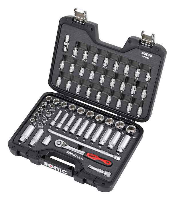 Sonic Tools - MCS Socket and Bit Socket Set 3/8", 61-PCS - Ridge Toolbox