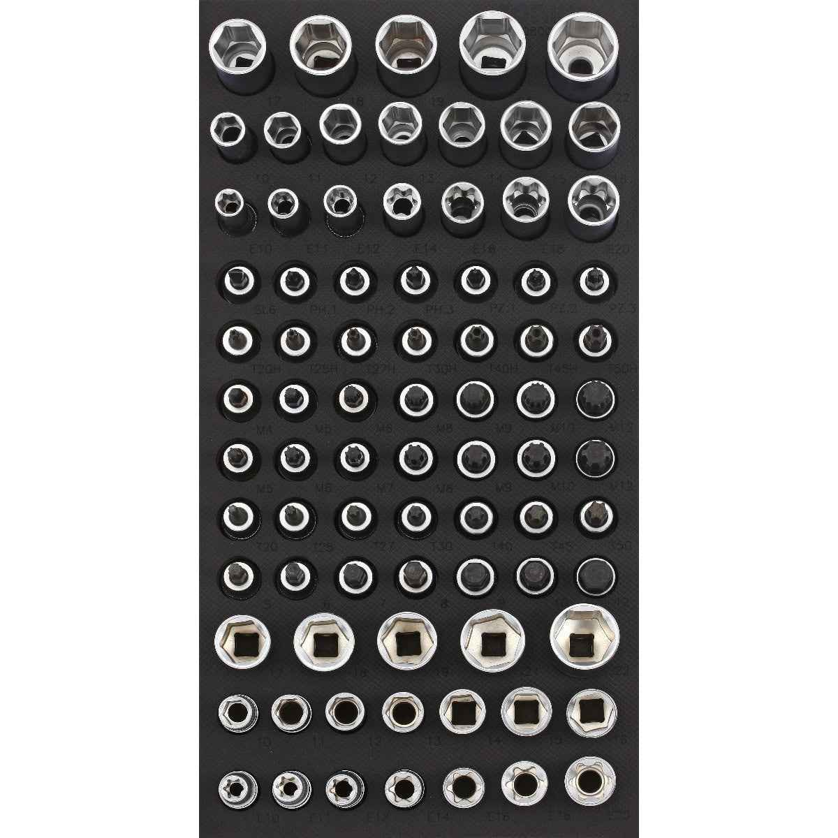 Sonic Tools - Metric Socket Set 3/8", 80-PCS - SMALL SFS - Ridge Toolbox