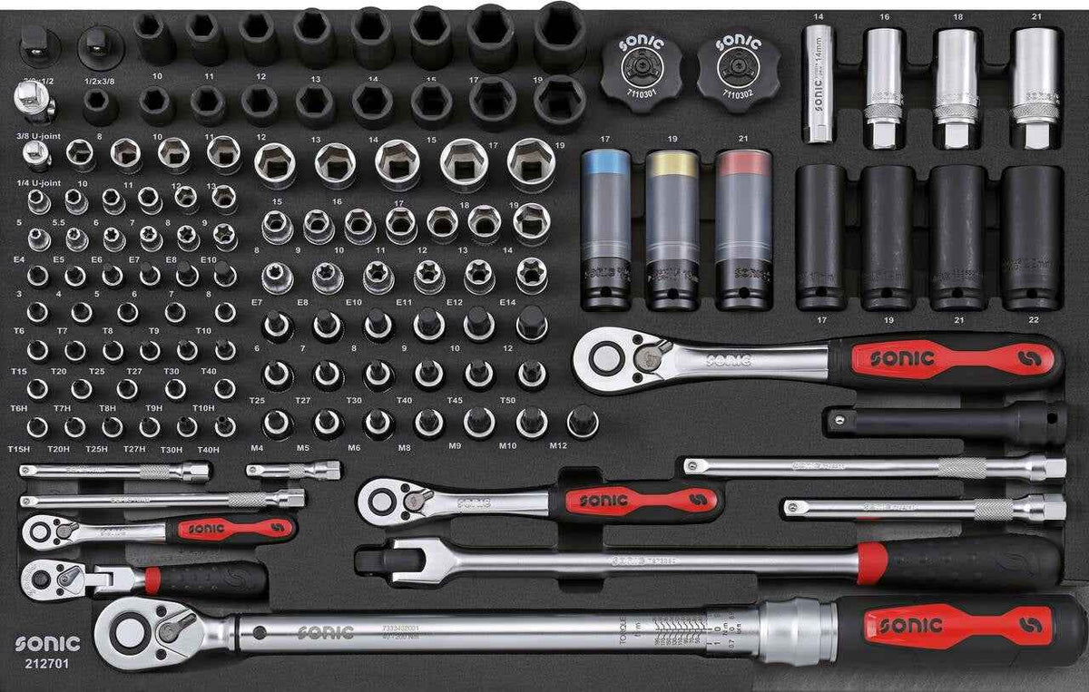 Sonic Tools - Automotive Toolset - Quick Service, 182-PCS - Ridge Toolbox