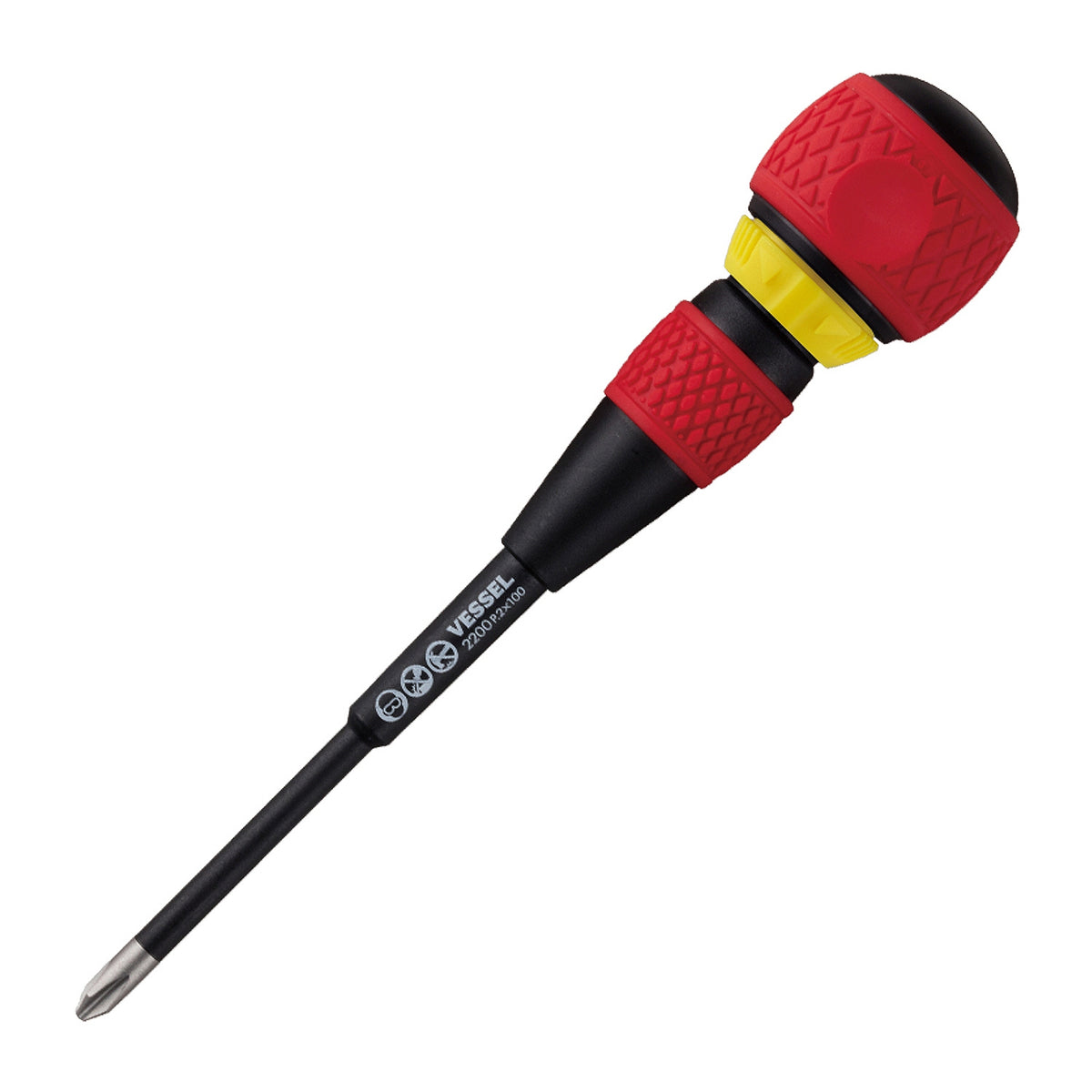 Vessel BALL GRIP Ratchet Screwdriver No.2200 +2x100