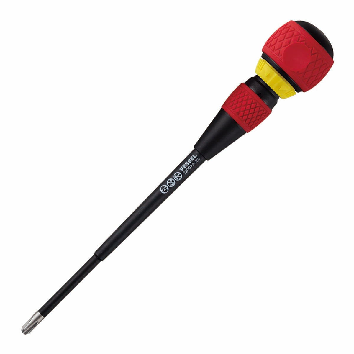 Vessel BALL GRIP Ratchet Screwdriver No.2200 +3x150
