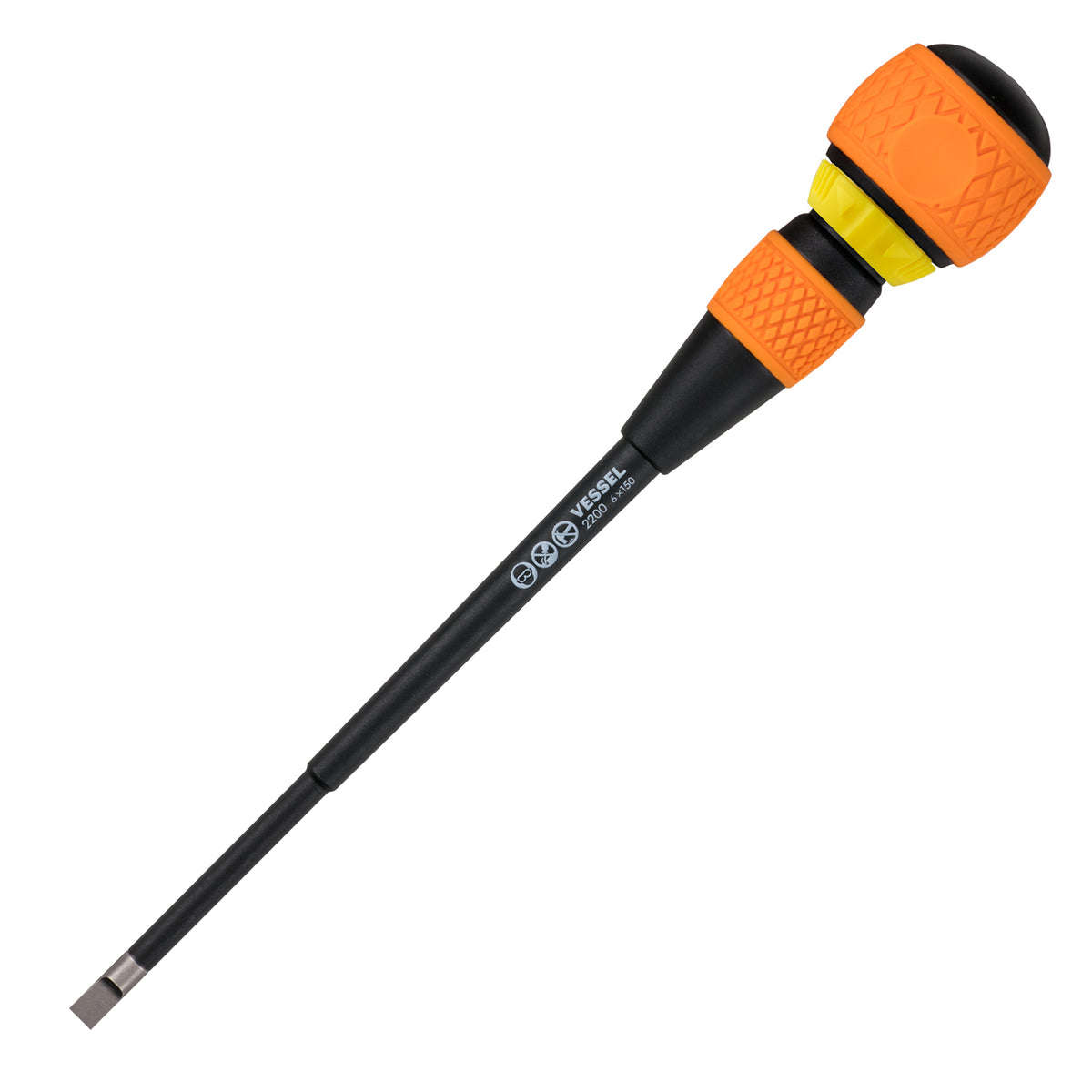 Vessel BALL GRIP Ratchet Screwdriver No.2200 -6x150