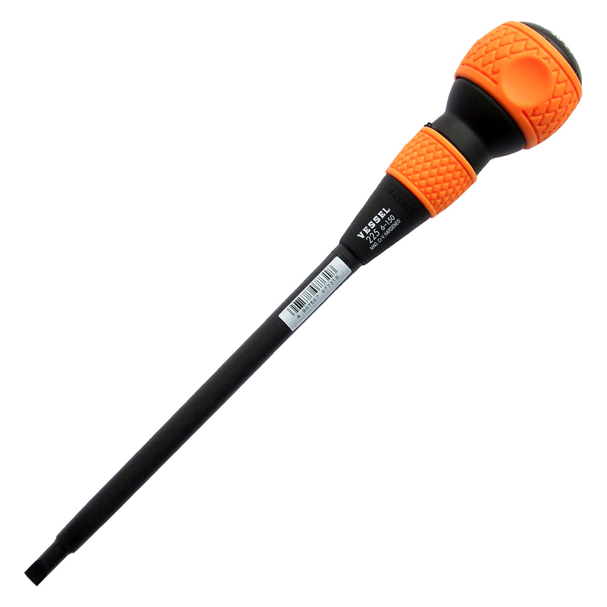 Vessel BALL GRIP Screwdriver with Covered Shank No.225 -6x150