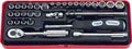 1/4 Sq. Dr. Socket Set   6 point   31 pieces