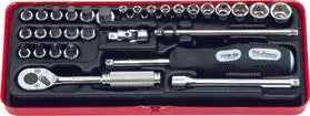 1/4 Sq. Dr. Socket Set   6 point   31 pieces