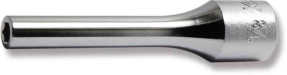 1/4 Sq. Dr. Socket  1/8 6 point Length 50mm