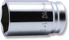 1/4 Sq. Dr. Socket  14mm 6 point Length 30mm Z-series