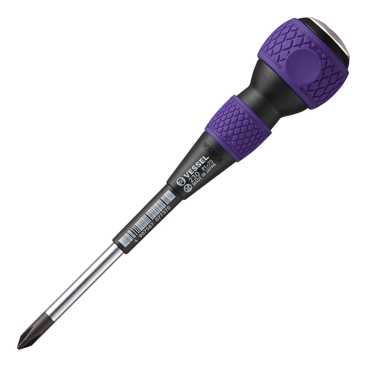 Vessel BALL GRIP Tang-Thru Screwdriver No.230 +1x75