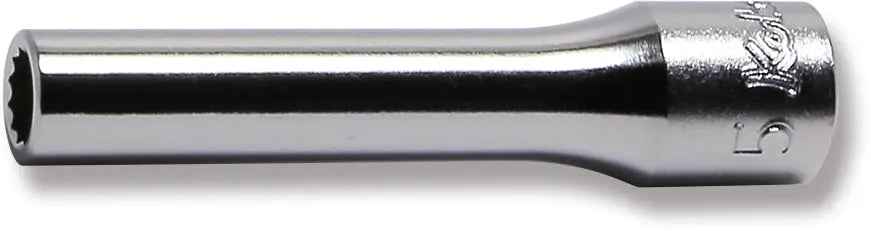 1/4 Sq. Dr. Socket  5mm 12 point Length 50mm