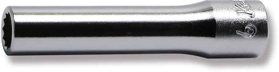 1/4 Sq. Dr. Socket  6mm 12 point Length 50mm