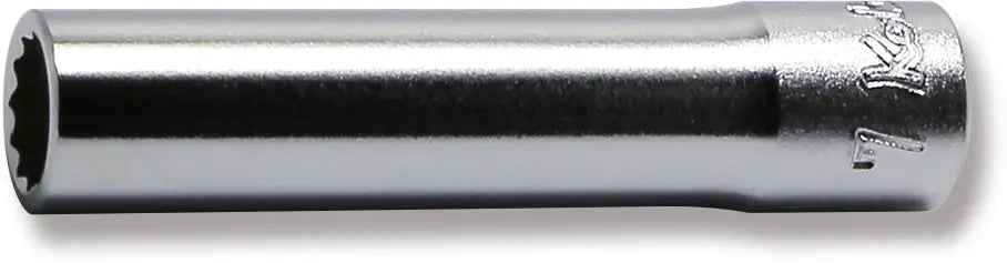 1/4 Sq. Dr. Socket  7mm 12 point Length 50mm