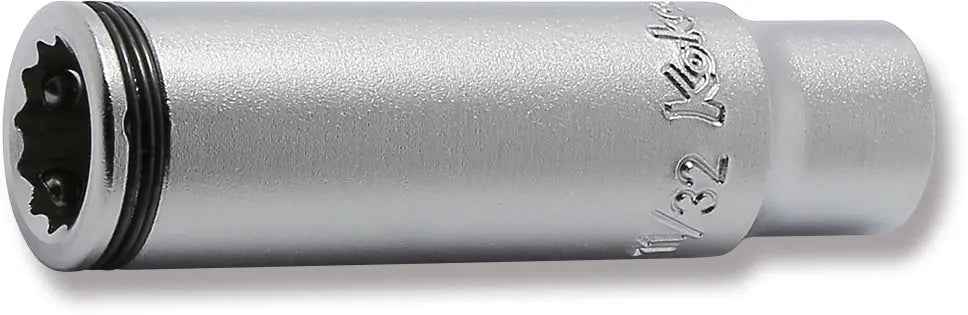 1/4" Sq. Drive 12-Point SAE Deep Nut Grip Socket in 11/32