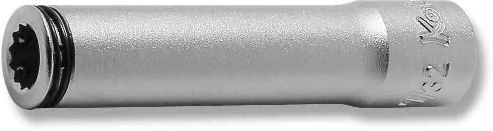 1/4" Sq. Drive 12-Point SAE Deep Nut Grip Socket in 7/32