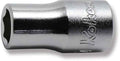 1/4 Sq. Dr. Socket  1/4 6 point Length 22mm