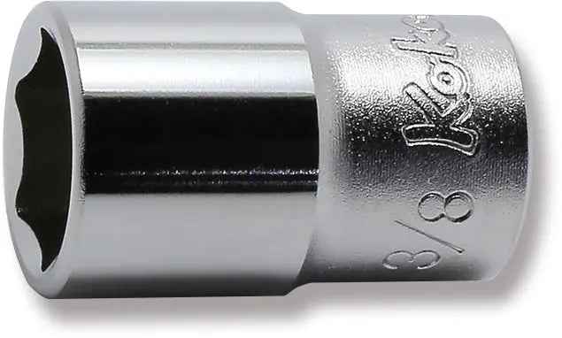 1/4 Sq. Dr. Socket  3/8 6 point Length 22mm