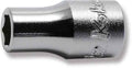 1/4 Sq. Dr. Socket  7/32 6 point Length 22mm