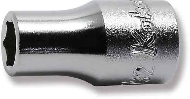 1/4 Sq. Dr. Socket  7/32 6 point Length 22mm