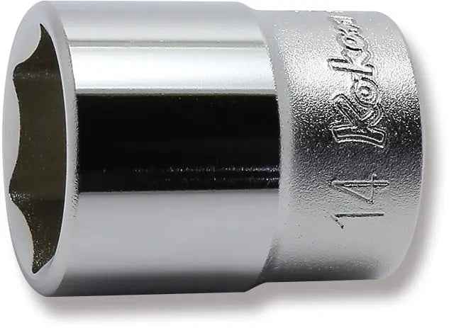 1/4 Sq. Dr. Socket  14mm 6 point Length 24mm