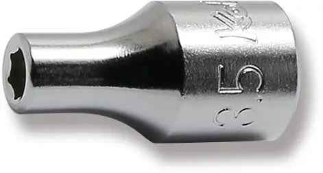1/4 Sq. Dr. Socket  3.5mm 6 point Length 22mm