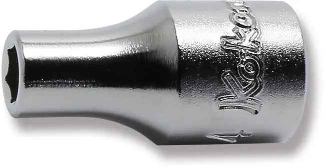 1/4 Sq. Dr. Socket  4mm 6 point Length 22mm