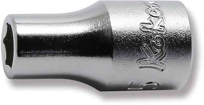 1/4 Sq. Dr. Socket  5mm 6 point Length 22mm