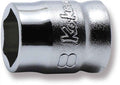 1/4 Sq. Dr. Socket  8mm 6 point Length 15mm Z-series