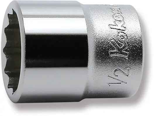 1/4 Sq. Dr. Socket  1/2 12 point Length 22mm