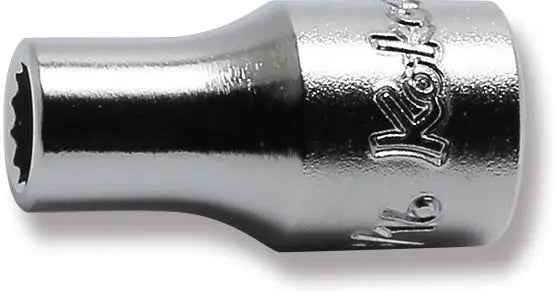 1/4 Sq. Dr. Socket  3/16 12 point Length 22mm