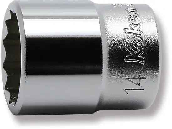 1/4 Sq. Dr. Socket  14mm 12 point Length 24mm