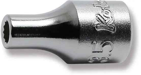 1/4 Sq. Dr. Socket  3.5mm 12 point Length 22mm