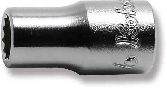 1/4 Sq. Dr. Socket  6mm 12 point Length 22mm