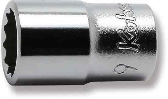 1/4 Sq. Dr. Socket  9mm 12 point Length 22mm
