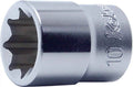 1/4 Sq. Dr. Socket  3/8 Double Square Length 22mm