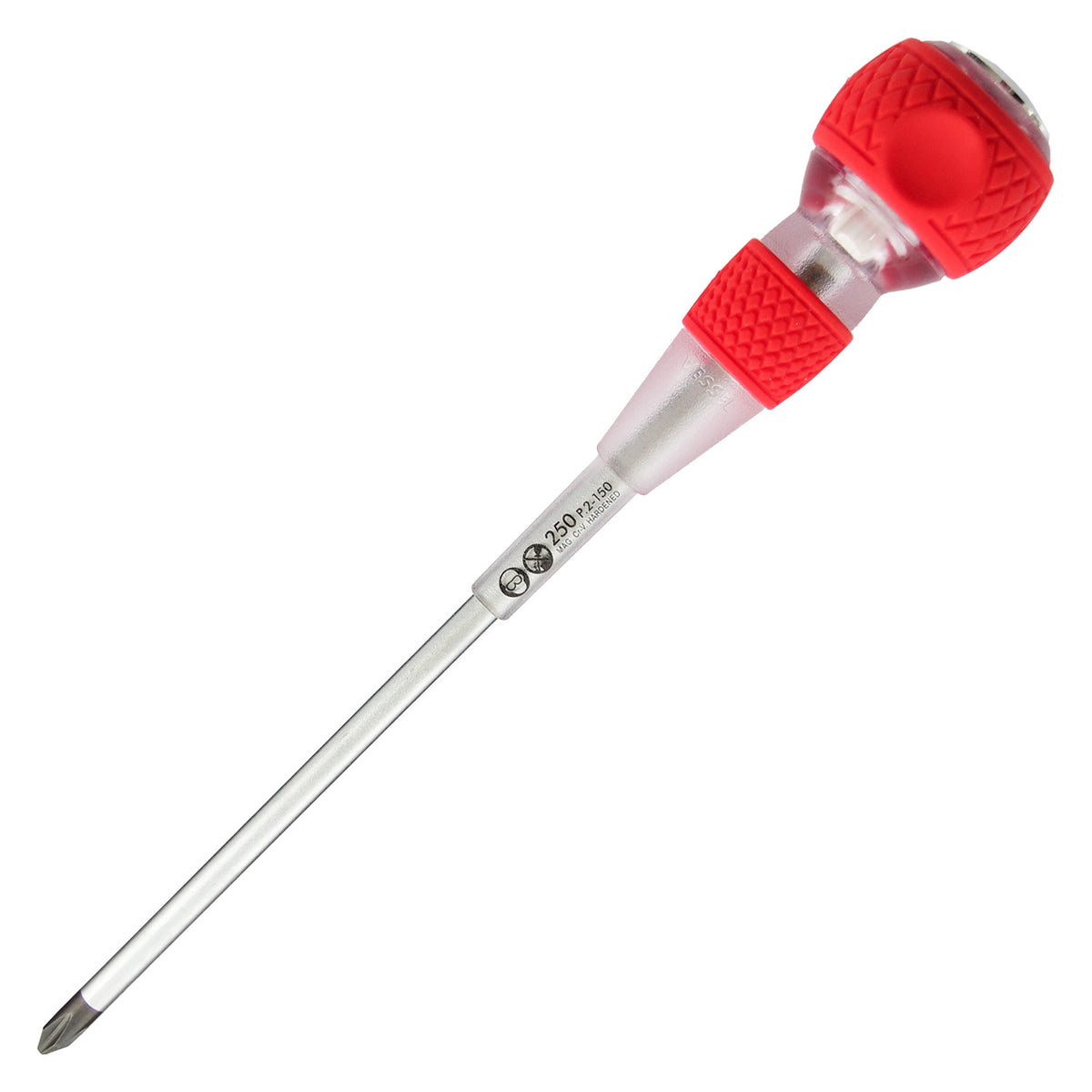 Vessel BALL GRIP Non-Conductive Tang-Thru Screwdriver No.250 +2x150