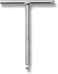 1/4" Sq. Drive T handle with multi-function Wobble-fix and Standard square