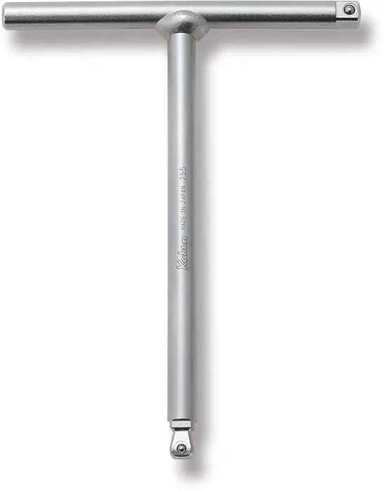 1/4" Sq. Drive T handle with multi-function Wobble-fix and Standard square
