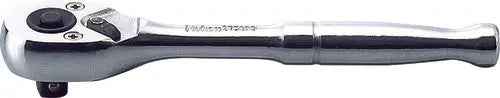 1/4 Sq. Dr. Ratchet Handle  20 teeth Push Button Length 115mm  Polished Handle